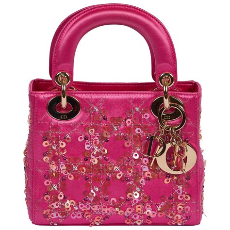 christian dior mini pink bag|hot pink Christian Dior bag.